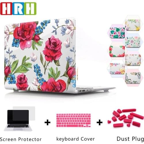 HRH Beautiful Flower PC Laptop Body Shell Protective Hard Plastic Case Sleeve for Macbook Air A1932 A2159 A2141 A2289 A2251