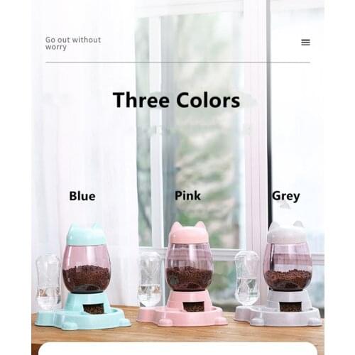 PET Eating Drinking Feeder for Cat Dog Elevated Raise Feeding Food Water Bowl Dish PET Body+PP Bottom Pet Supplies Dog Cat Suppl