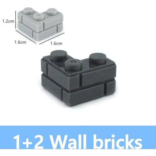 90PCS Thick wall Figures Bricks 1+2 Dots DIY Building Blocks Educational Creative Size Compatible With Brands Toys for Children