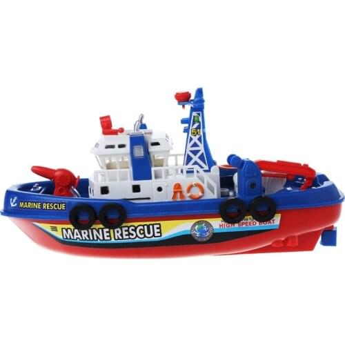 Electric Boat Children Marine Rescue Toys Navigation Warship Toy Birthday Gift