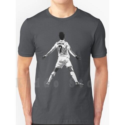 Artwork-Pop Art Style T Shirt Cotton Men DIY Print Cool Tee Football Club Ronaldo Cristiano Spain Football Classico Pop Art