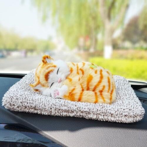 Simulation Large Cat Plush toy Ornaments Odor Purification Air Bamboo The Little Cat Home Decoration childrens gifts