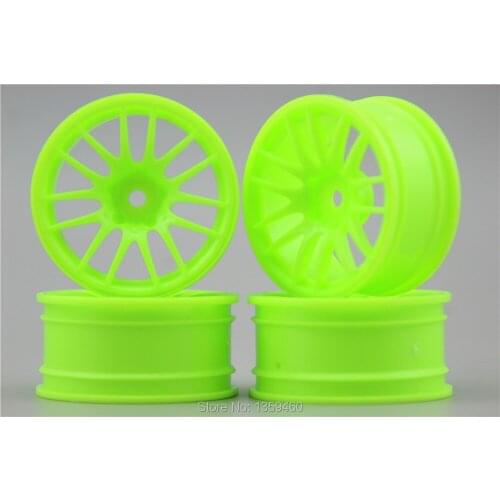 4pcs 1/10 Touring&Drift Wheel Rim V14SNG(Material Green) 3mm offset fits for 1:10 Touring&Drift Car 1/10 Rim 10304