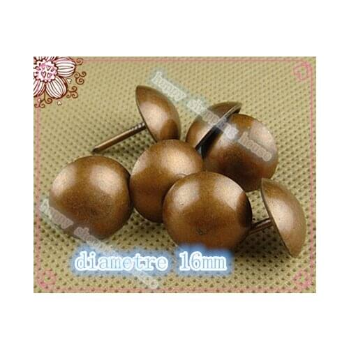 A01 23MM copper Nail color Upholstery Nail Jewelry Box Wall Door Sofa Furniture Decorative Tack Stud Pushpin