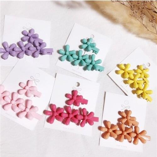 Fashion Colored flowers Hairpins Hair Accessories for Women Girls Hair Clips Elegant lady Hair Clips Barrette Headwear