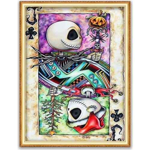 Tim Burton DIY Cross Stitch Embroidery 11CT Kits Craft Needlework Set Printed Canvas Cotton Thread Home Hot Sell Dropshipping