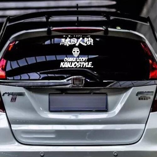 Car Stickers Japanese HF JDM Street Racing Rear Windshield KANJOSTYLE OSAKA LOOP MOTO Auto Window Decals