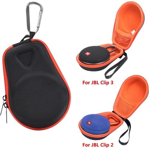 Newest EVA Hard Dust-Proof Travel Case Storage Bag Protective Pouch Bag Carry Case Cover for JBL Clip 2 Clip 3 Bluetooth Speaker