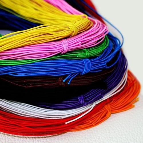 New 1.0mm 15m High-Elastic Round Elastic Band Rubber Band Elastic Cord Diy Sewing Crafts