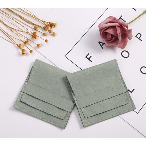 Personalized Jewelry Packaging Pouch for Earrings Necklace Christmas Jewellery Wedding Gift Microfiber Envelope Bag Custom