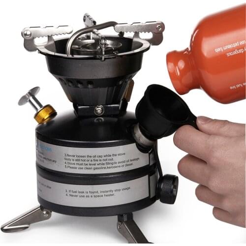 Portable Gasoline Kerosene Stove Oil Burners Outdoor Mini Liquid Fuel Camping Stove