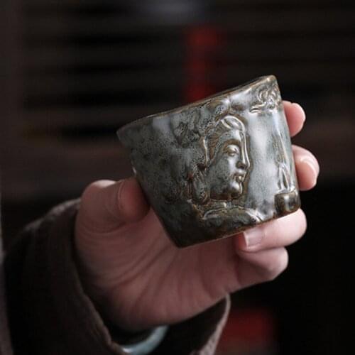 Retro ceramic tea cup home Japanese tea Zen kiln personal variable water mug