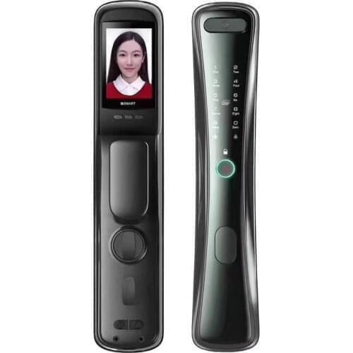 S889max Cat Eye Peephole Camera Fingerprint Wifi APP Smartphone Card Key Code Smart Door Lock