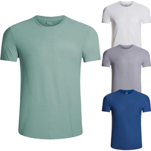 XBT10 Nylon Spandex Pique Sports T-Shirt Fitness Summer Plain O Neck Short Sleeved Exercise Jerseys Gym By Seamless Hot Pressing