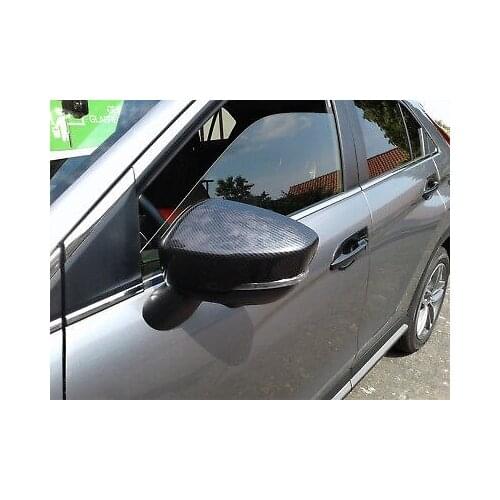 Carbon Fiber Style Rearview Mirror Cover Trim For Mitsubishi Eclipse Cross 2018