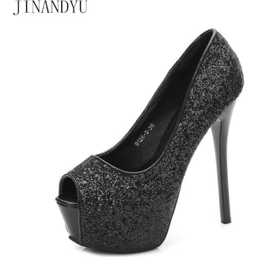 Peep Toe Stiletto Heels Pumps Women Shoes High Heel Bling Fashion Wedding Dress Woman Stiletto High Heels Sexy Female Shoes