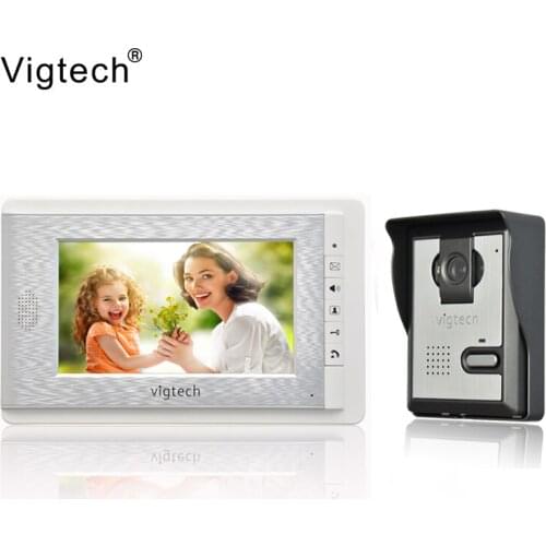 Vigtech 7 inch LCD Color Video door phone Intercom System Weatherproof Night Vision Camera Home Security FREE SHIPPING