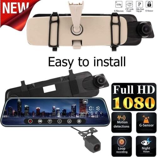 10" Car DVR Electronic Dog Radar Dash Cam IPS Touch Screen For Russia GPS with Rear Camera G-sensor Anti-interference