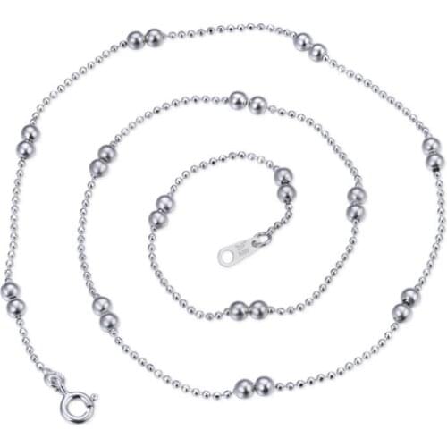 YJAX002165 New Fashion 1.2 Flash Bag 3.0 Double Pearl 2:2 Accessories Women Jewelry S925 Silver Necklace