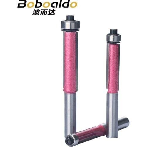 1pc 8mm Shank Woodworking Flush Trim Router Bits For Wood Industrial Grade Trimming Cutters With Bearing Milling Cutter