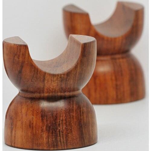 12pcs Speaker Rosewood Insulation bracket Cable support HiFi Wire Wooden stand holder trestle Isolation Shock Absorber Foot Pads