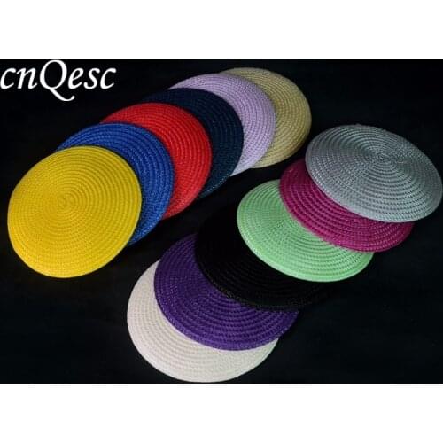 14cm Round PP straw base Disc Saucer Fascinator Base for sinamay fascinator hair accessory church wedding derby.FREE SHIPPING