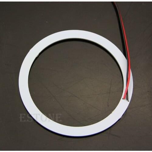 2 Pcs 100mm 33-SMD LED Bright White Car Angel Eyes Ring Light Lamp DC 12V J60F