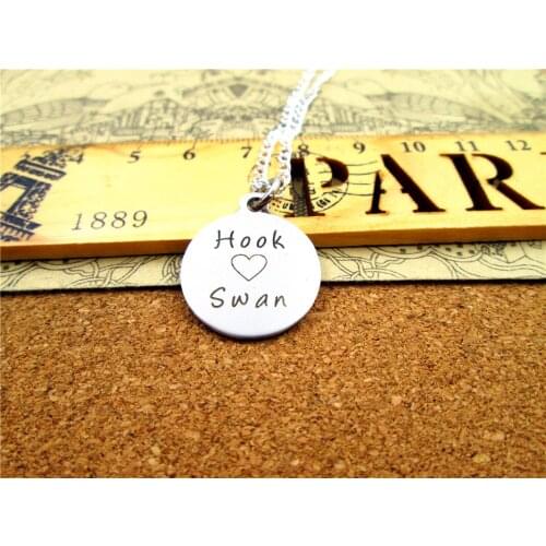 3pcs/lot Fashion stainless steel necklace "Hook heart Swan" Pendant necklace Jewelry Gift more style for choosing