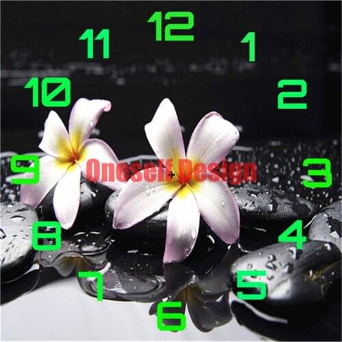 5d diamond painting full clock flower diamond embroidery clock rhinestone pictures decoration home diamond mosaic diy frame