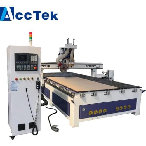 AKM2040D atc big cnc router China acctek machinery aluminum saw blade cutting wood 3d cnc router