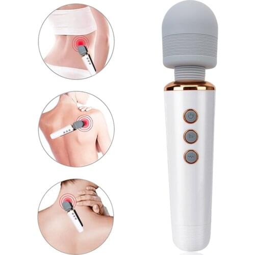 AV Stick Vibrators Adult Sex Toys for Woman 20 Modes Clitoris Stimulator Vibrating Dildo G Spot Massager Magic Wand Vibrators