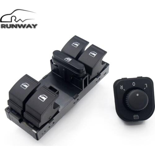 Free shipping! Mirror Window Switch For Volkswagen VW jetta mk5 golf 5 6 tiguan passat b6 CC 1K0 959 565H 1K4 959 857 2PCS/SET