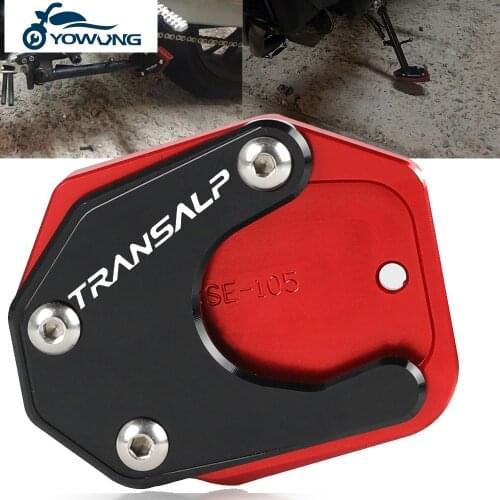 Motorcycle Side Stand Enlarger Plate Kickstand Enlarge Foot shelf For Honda XLV 600 650 700 TRANSALP DOMINATOR NX 650 FMX 650