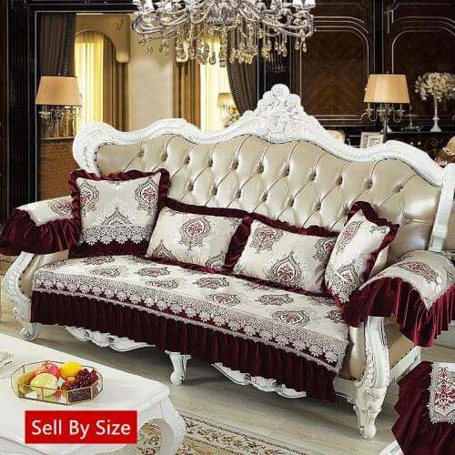 Sofa Covers for Living Room European Flower Pattern Sofa Towels Decorative Seat Pads Corner Sofa Towel Home Textiles Almofadas