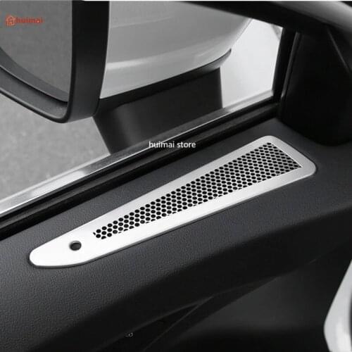 For Audi A3 8y 2021 Stainless Steel Car Styling Front Door Audio Speaker Decoration Cover Stickers Interior Accessories