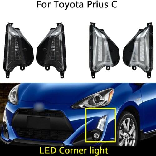For Toyota Prius C 2015-2018 LED Corner lamp Daytime Running Light Clearance lights turn signal