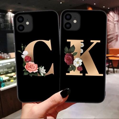 For Ulefone Gemini P6000 Plus Power 2 S8 Pro S10 Pro Customized Black Flower Letter Silicone Mobile Phone Cover Case