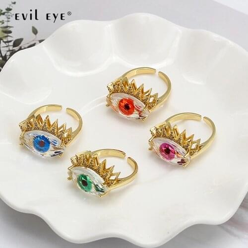 EVIL EYE White Rings