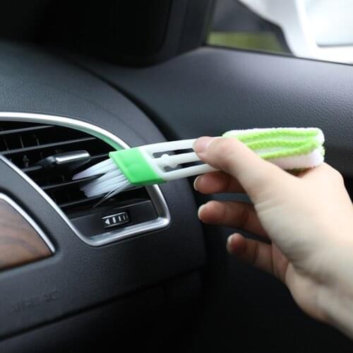 Car Cleaning Tool Auto Interior Dust Brush Accessories for skoda rapid octavia A2 A4 A5 A7 karoq fabia Kodiaq tesla model 3