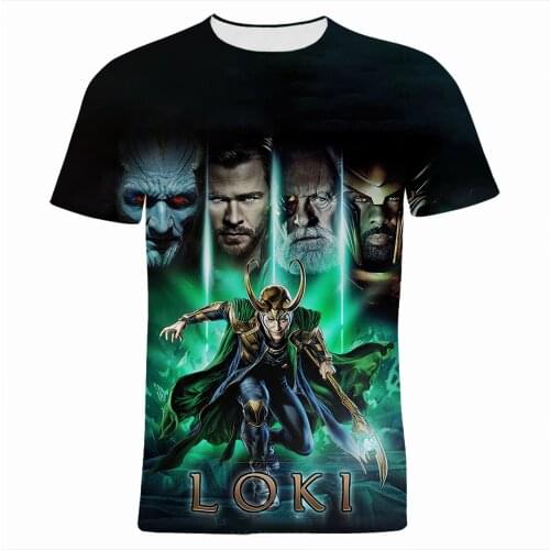 Summer Casual Boy Girl Child T-shirts 3D Print Harajuku Loki T Shirt Mens clothing New Fashion Women Short sleeve shirts