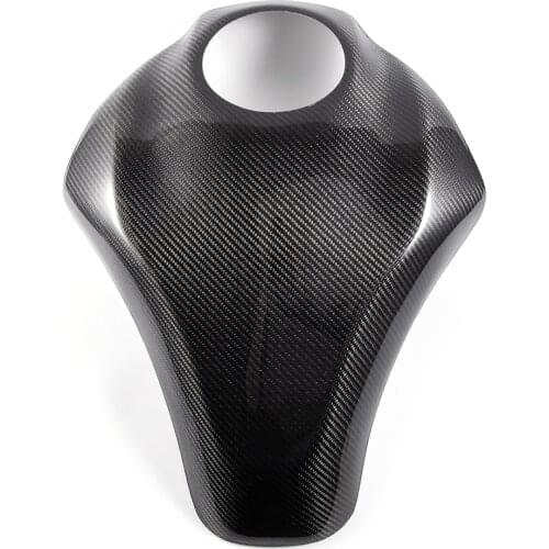 Motorcycle Real Carbon Fiber Tank Pad Sticker Tank Protect Cover Guard Fits For Kawasaki Z900 2017 2018 2019 17'-19
