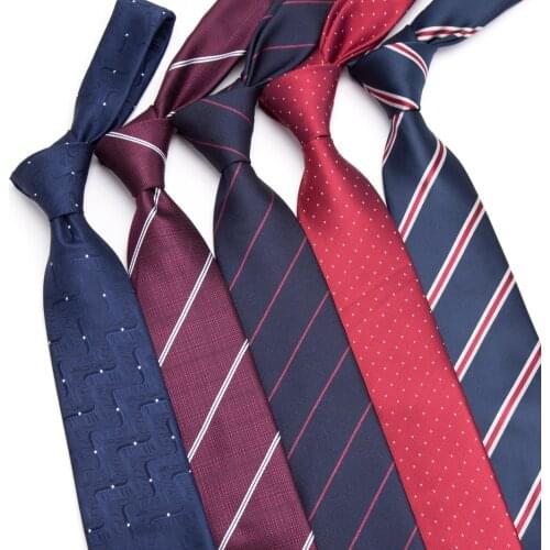 Men Tie Business 8CM Striped Necktie Mens Wedding Parties Dress Jacquard Ties bowtie Cravats Accessories gravatas para homens