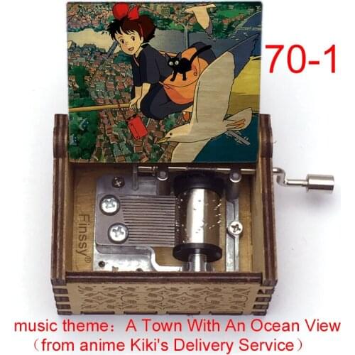 Anime Kiki Delivery Service Color Print Music Box Music Theme A Town with An Ocean Hand Christmas Party Toys Boys Girls Gift