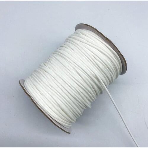 New0.5 0.8 1.0 1.5 2.0mm White Waxed Cord Waxed Thread Cord String Strap Necklace Rope Beads for Jewelry Making