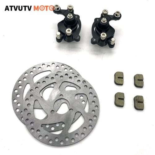 Front Rear Disc Brake Caliper Pads Brake disc 140mm For 47cc 49cc Chinese Mini Moto Kids ATV Quad Dirt Pocket Bike Gas Scooter