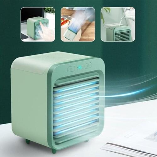 Portable air conditioning Cooler Fan Mini Desktop Air Conditioner Mini USB Water Cooling Fan Multifunction Humidifier Purifier 5
