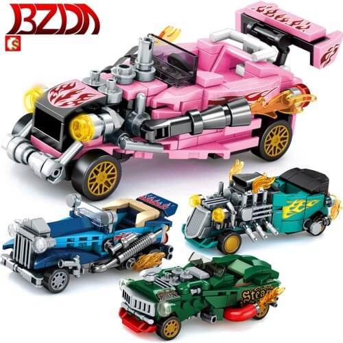 SEMBO Sports Car City Speed Champions Rally Car Sports Model Building Blocks MOC Bricks Kids Toy Classic Rally Car Kids Toy Gift