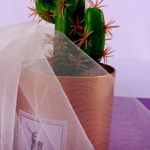 Popodion Tulle Fabric Color Card tüll Stoff Sccessoire Couture Ivory Tulle WAS10191