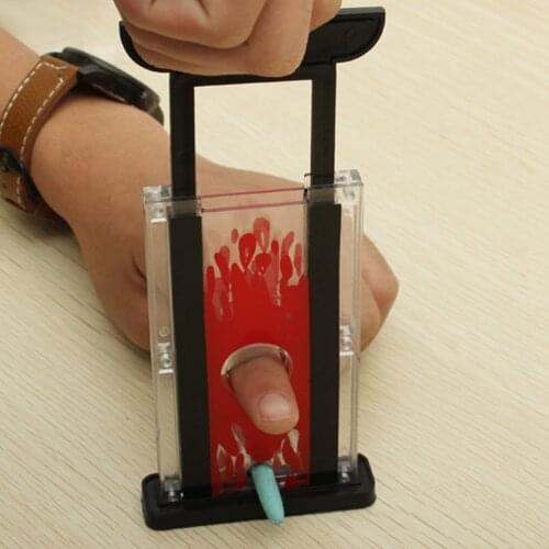 Magic Trick Toy Props Tricks Toy Kids Finger Cutter Chopper Guillotine Magic Finger Hay Cutter Tool Magic Supplies