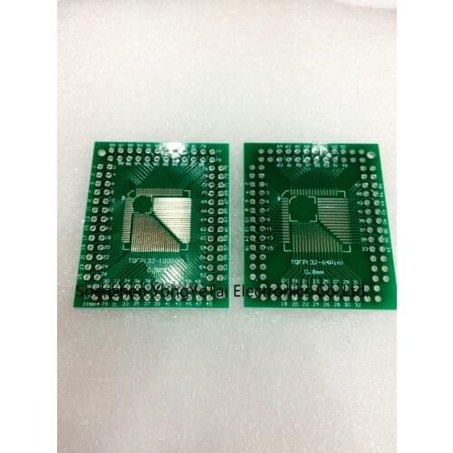 Hot sale Free shipping FQFP TQFP 32 44 64 80 100 LQFP SMD DIP 0.5/0.8mm adapter plate